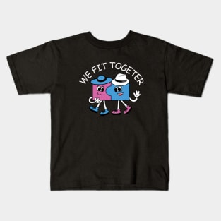 Cute Puzzle Couple Kids T-Shirt